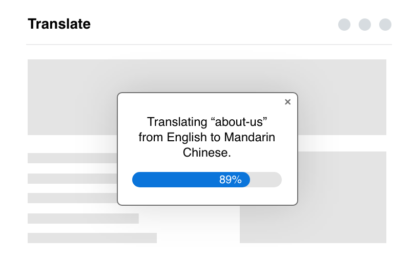 speed up the translation process